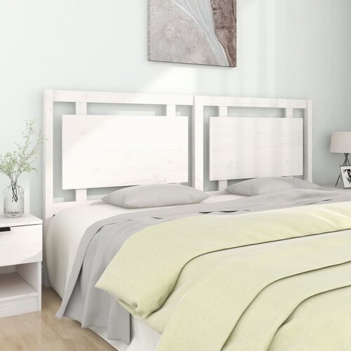 vidaXL Uzglavlje za krevet bijelo 185,5x4x100 cm od masivne borovine Cijene