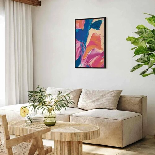  Slika - Energetic Shapes - Dynamic Oil Paint Composition on Canvas 60x90 Cijene