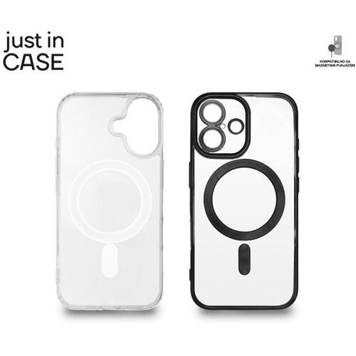 Just In Case 2u1 Extra case MAG MIX paket za iPhone 16/ crna Cene