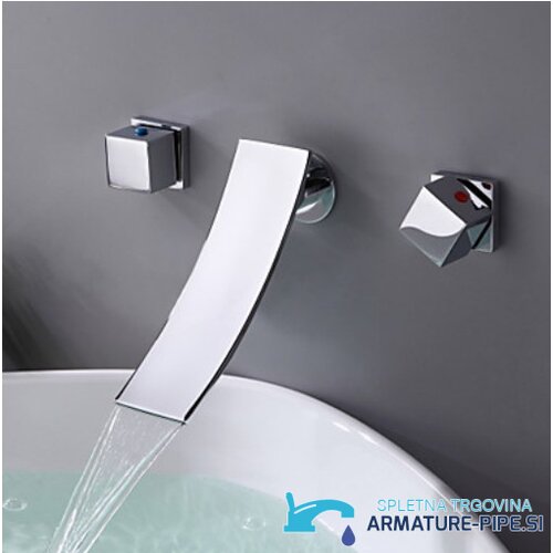  Stenska armatura za umivaonik od mjedi | pipa EYN SU2630 Slike