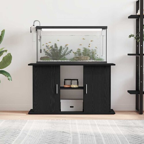  Stalak za akvarij crni hrast 101x41x58 cm Konstruirano drvo Slike