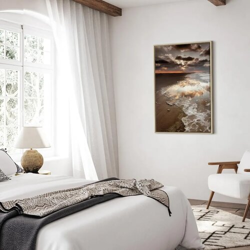  Slika - Present Distraction (1 Part) Vertical 60x90 U prirodnom drvenom okviru Slike