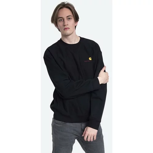 Carhartt WIP Sweater majica 'American Script' crna