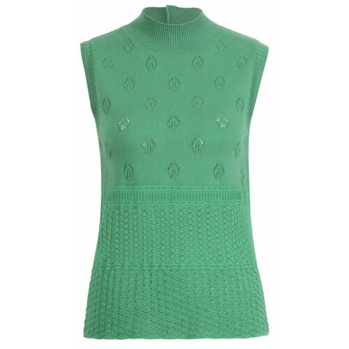IVKO WOMAN jednobojni pulover sa kragnom bez rukava - zelena  241430.063 Cene