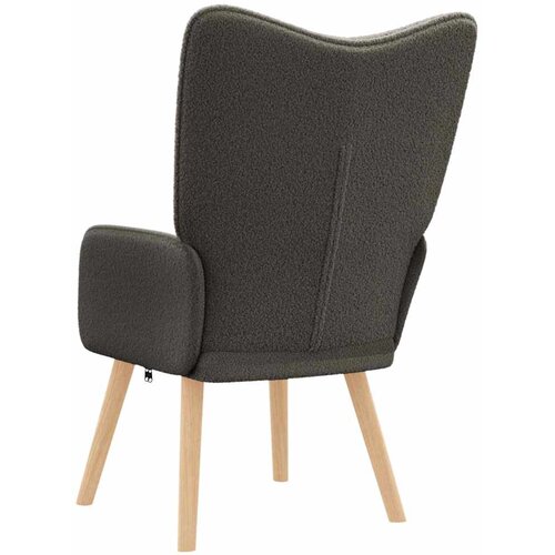 Fotelja Tamno siva 62 x 67 x 95,5 cm Sherpa Tkanina Slike