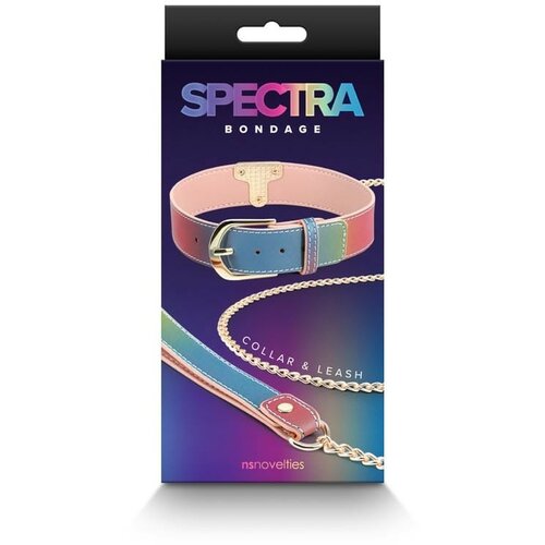 Spectra Bondage - Collar & Leash - Rainbow NSTOYS1052 / 0846 Slike