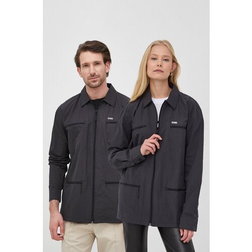 Rains Jakna 18690 Woven Shirt boja: crna, za prijelazno razdoblje Slike