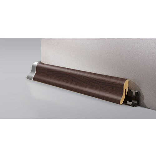 LOGOCLIC podna kutna lajsna narava orah (2,6 m x 22 mm x 40 mm, vitičasti oblik) Cijene