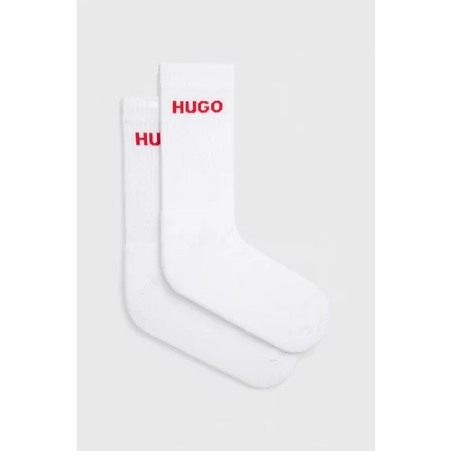 Hugo Nogavice 6-pack moški, bela barva