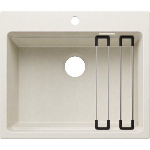 Blanco sudoper ETAGON 6 SILGRANIT pribor inox nosači, bez InFino pribora - NJEŽNO BIJELA Slike