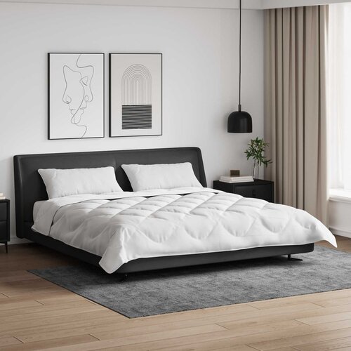  Set deka s jastukom 3 kom. Bijela Mikrovlakna 240 x 220 cm,40 x 80 cm Slike