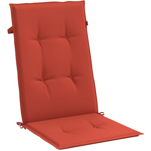  Jastuci za stolice 4 kom pro&amp;scaron;arano crvena 120x50x4 cm tkanina Slike