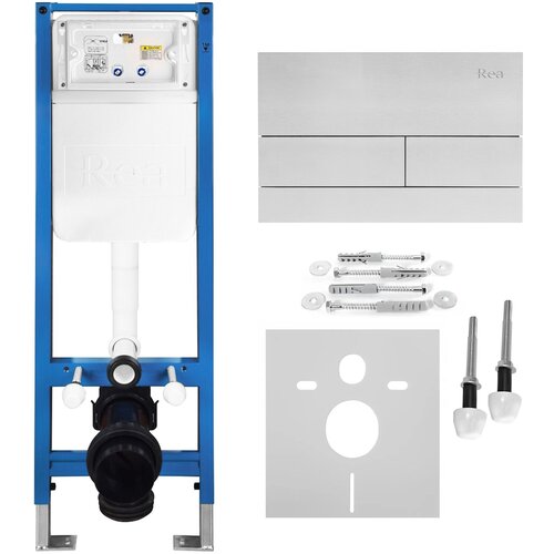 Rea Podometni Set za WC Slim 024N z Gumbom T Brush Steel Cene