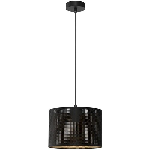  Luster na sajli LOFT SHADE 1xE27/60W/230V prečnik 25 cm crna/zlatna Cene