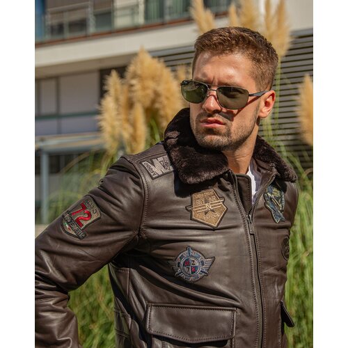 La Force Fashion mu&scaron;ka  Mario Zenetti kožna jakna Don Giovanni - Braon Cene