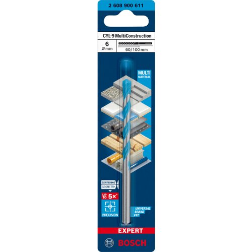 Bosch EXPERT svrdlo CYL-9 MultiCon. 6x60 mm - 2608900611 - Slike