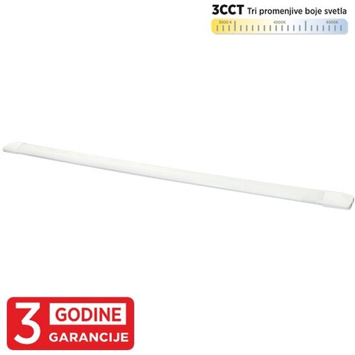 Mitea Lighting LED strela bela 36W 175~250V 3CCT 3000/4000/6500K L1200 x W60 x H28mm 3Y 3850lm M203850-W Cene