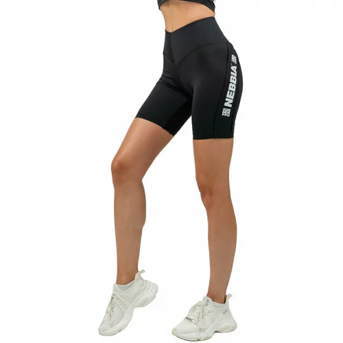 NEBBIA High Waisted Biker Shorts Iconic Black S Fitnes hlače