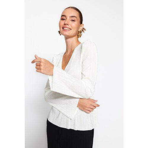 Trendyol Blouse - Ecru - Regular fit Cene