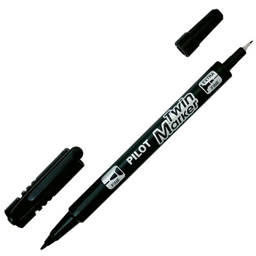 Pilot Marker Twin BG, črn Cene