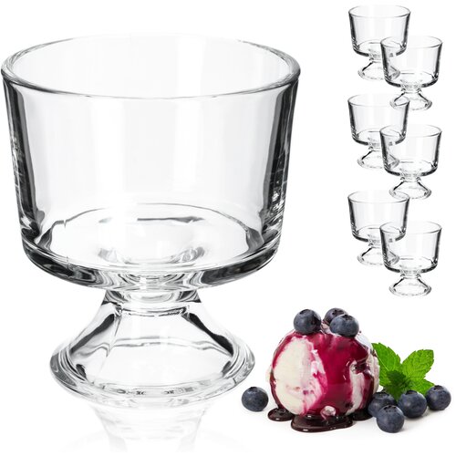 KADAX skodelice za sladoled, komplet 6 steklenih skodelic za sladoled, 290 ml, (5000351535) Slike