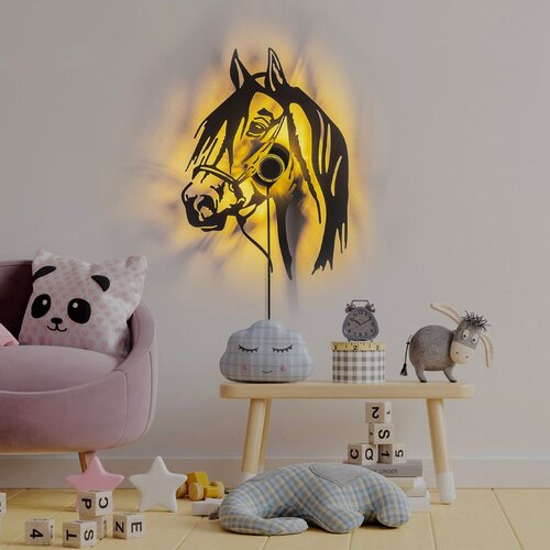 Opviq horse black wall lamp Cene