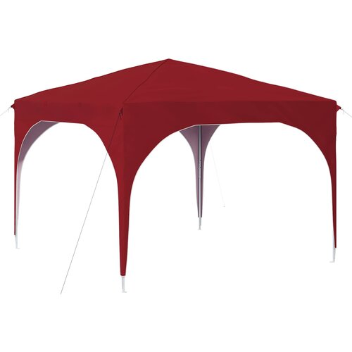 vidaXL Rastezljivi &scaron;ator za svadbe - &scaron;ator za zabave 290 x 290 x 245 cm Tamno crvena - Tamno crvena Bez bočnog zida Cijene