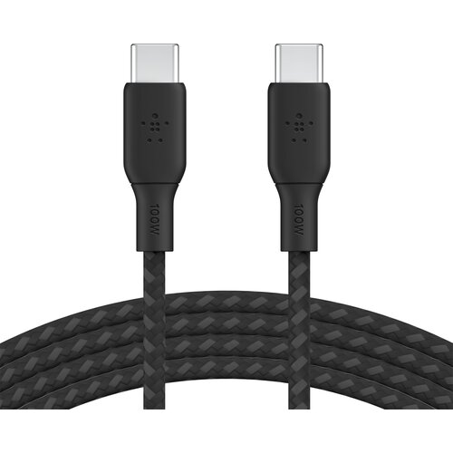 Belkin braided USB-C/USB-C Cable 100W 3m black CAB014bt3MBK Slike