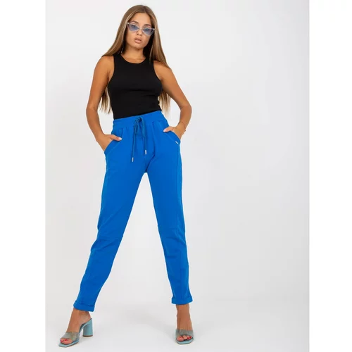 Fashion Hunters Dark blue Aprilia basic straight-leg sweatpants