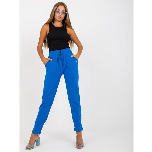 Fashion Hunters Dark blue Aprilia basic straight-leg sweatpants Slike