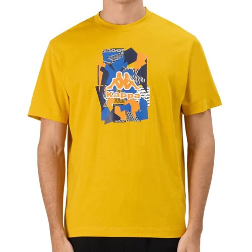 Kappa Majica Logo Guoti za Muškarce - Žuta Cene