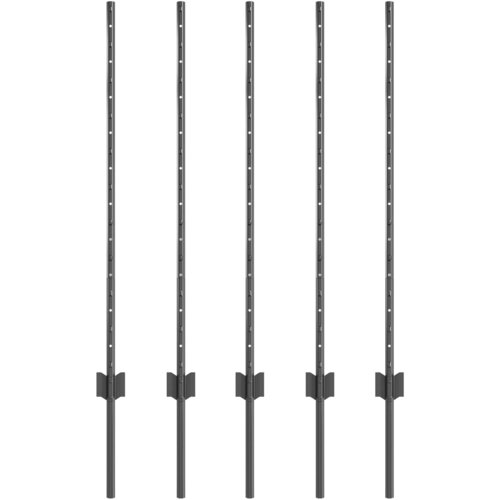 VidaXL Stupovi ograde 10 kom U-Channel Sivi 100 cm Čelik Slike