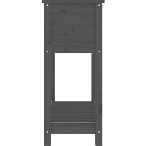  Sadilica s policom siva 82,5x34,5x81 cm od masivne borovine Slike