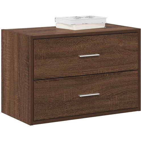 vidaXL Ormarić s 2 ladice boja hrast 60x31x40 cm konstruirano drvo Cijene