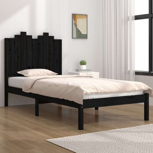  Za krevet od masivne borovine crni 100 x 200 cm Slike
