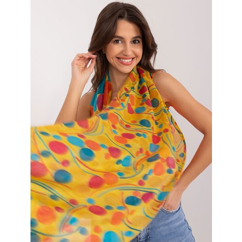 Fashion Hunters Yellow women&amp;#039;s cotton scarf Slike