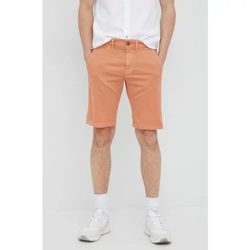 Pepe Jeans Kratke hlače moški, oranžna barva