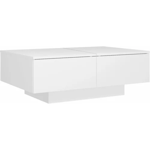 vidaXL Klubska mizica bela 90x60x31 cm iverna plošča, (20625099)