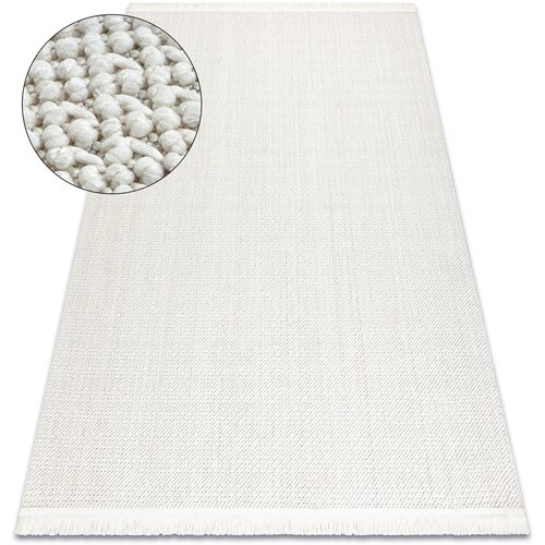RugsX Preproge Preproga NANO FH93A Enobarvni, petlja, ravno tkana 240x330 cm Bela Cene