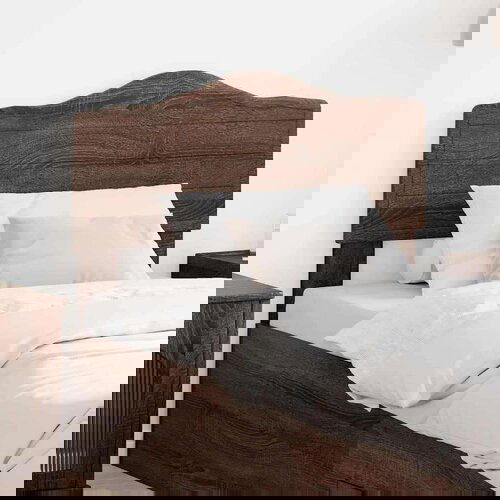  Uzglavlje s uzglavljem Smeđi hrast 100 cm Konstruirano drvo Slike