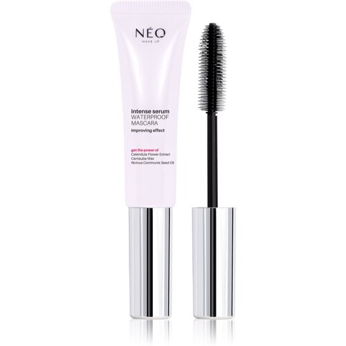 NEO MAKE UP Intense Serum Waterproof Mascara vodoodporna maskara za volumen in ločitev trepalnic odtenek Black 9 ml Cene