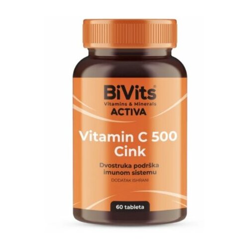 BiVits Activa Vitamin C 500 CINK A60 Cene