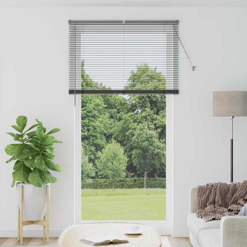 vidaXL Zavjesa za prozor sa zavjesama Ostalo Tamnosiva 80 x 130 cm Aluminij Cijene