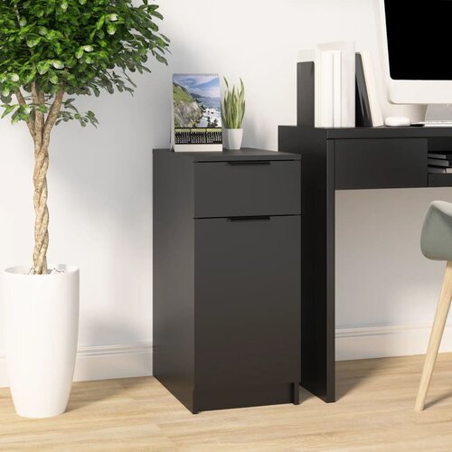 vidaXL Ormarić za radni stol crni 33 5 x 50 x 75 cm konstruirano drvo Cijene