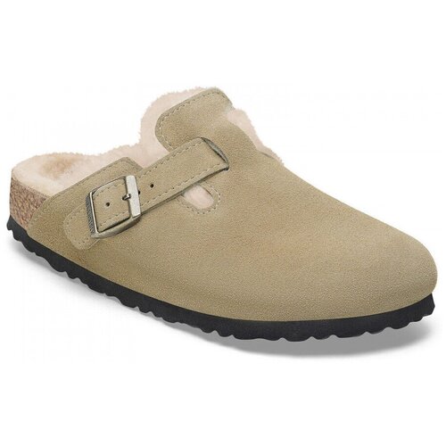 Birkenstock Sandali &amp;amp; Odprti čevlji Boston shearling leve Bež Slike