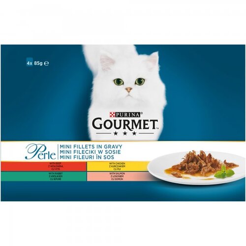 Purina Multipack govedina/pi&scaron;čanec/zajec/losos 4 x 85 g Cene