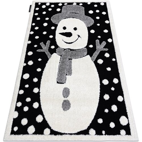 RugsX Preproge Otroška talna obloga JOY Snowman snežak, za 160x220 cm Črna Cene