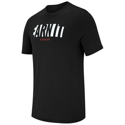 Nike Majice s kratkimi rokavi Air Jordan Earn IT Drifit Črna Cene