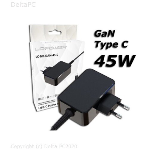 LC-Power USB GaN punjac 45W Punjac za laptope,USB-C, 5-20V, 2.25-3A Cijene