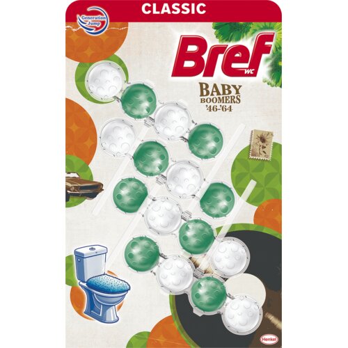 Bref Osveživač za WC &amp;scaron;olju Baby Boomers &amp;#039;46-&amp;#039;64 , 4 &amp;times; 50 g Slike